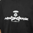 Men's AAPE Graffiti Ble Camo T-Shirt in Black