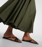 Jimmy Choo Jess leather thong sandals