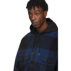 Levis Black and Blue Sherpa Jackson Overshirt