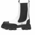 GANNI Women's Mid Chelsea Boot in Egret