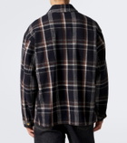 A.Presse Checked wool and cashmere overshirt