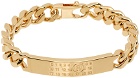 MM6 Maison Margiela Gold Classic Chain Bracelet