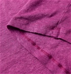 Isabel Marant - Leon Slub Linen T-Shirt - Purple