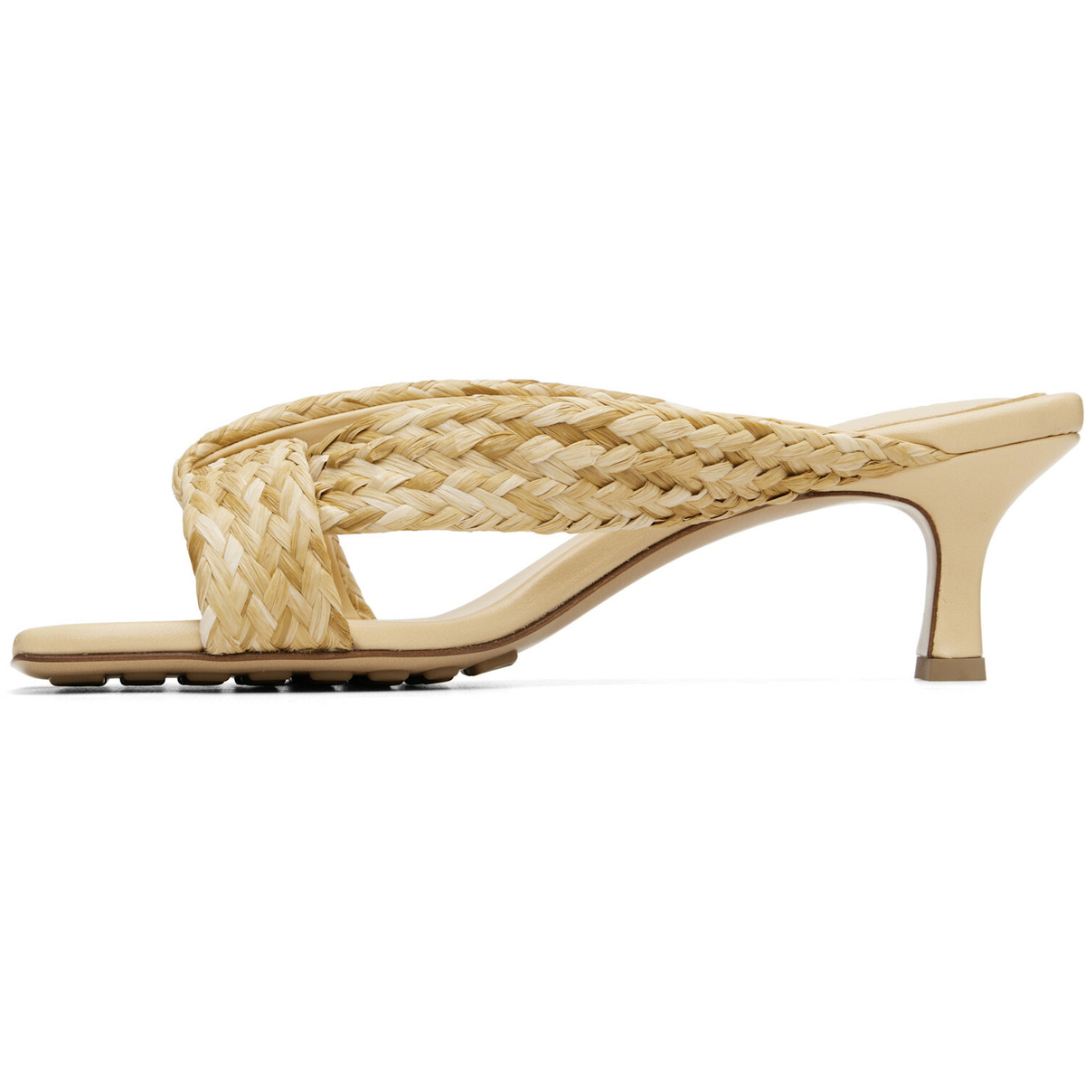 Bottega Veneta Beige Riva Heeled Sandals
