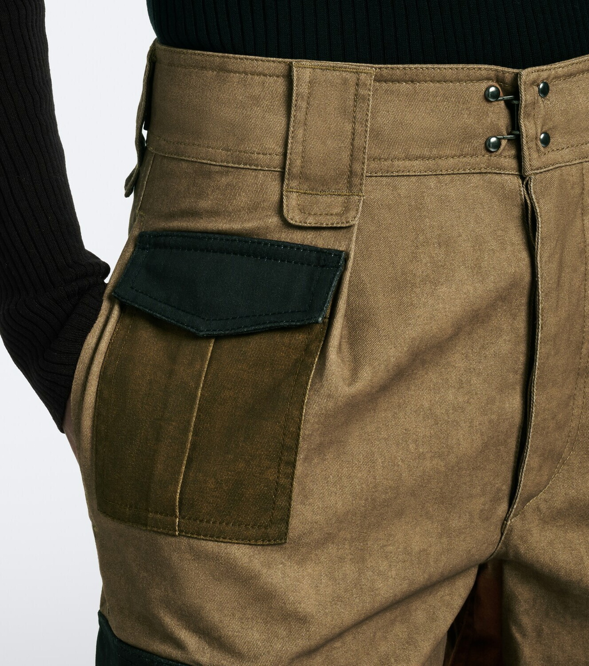 Marant Etoile Renzae patchwork cotton cargo pants
