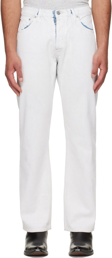 Photo: Maison Margiela White Coated Straight-Leg Jeans