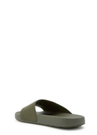 Givenchy Logo Rubber Sliders Khaki