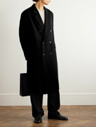 The Row - Anders Double-Breasted Wool Coat - Black