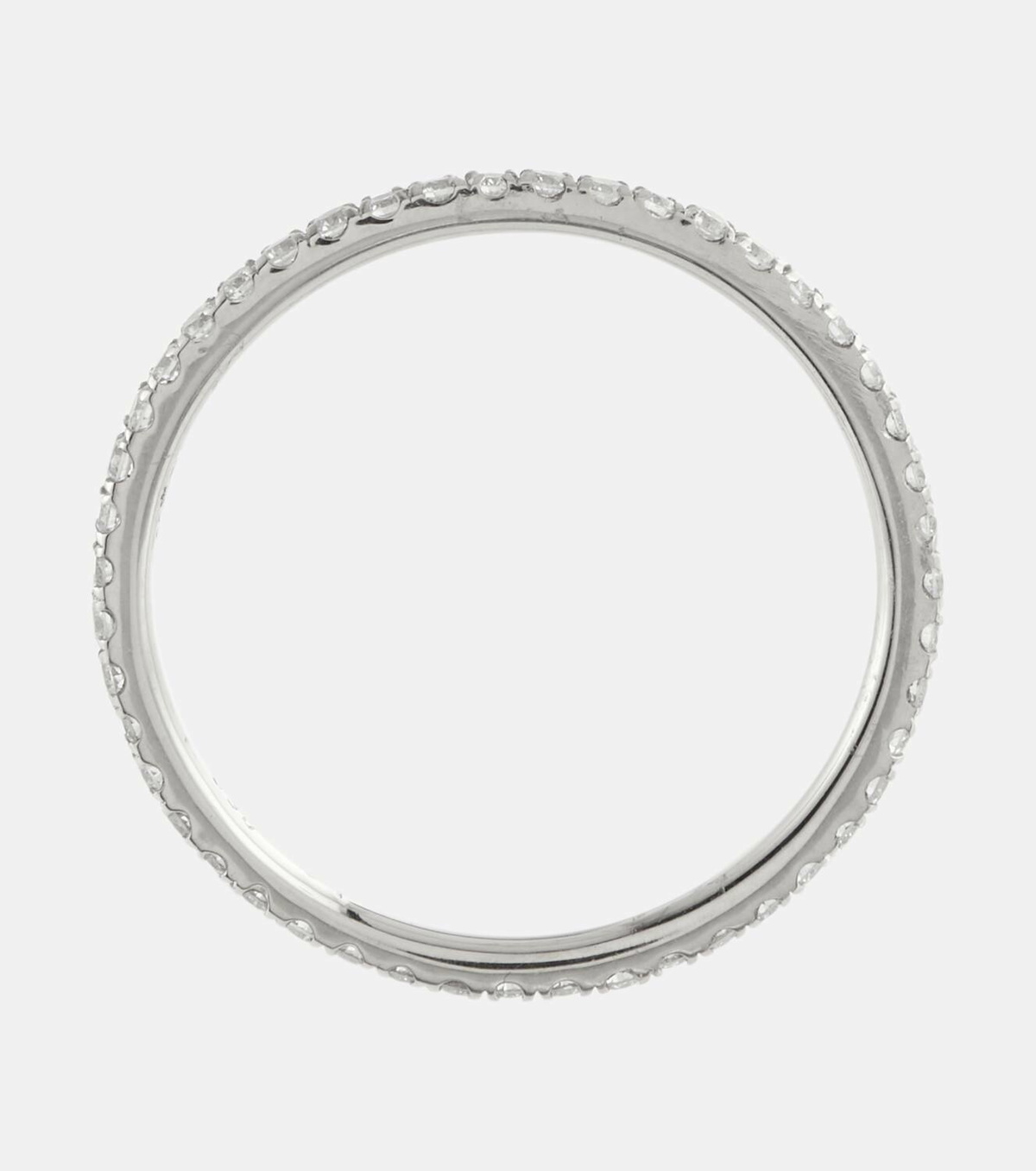Ileana Makri Thread Band 18kt gold ring with diamonds