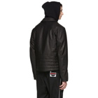 McQ Alexander McQueen Black Leather Moto Jacket