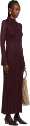 Gabriela Hearst Burgundy Atira Maxi Dress