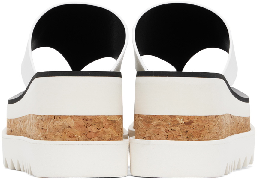 Stella McCartney White Sneak-Elyse Platform Thong Sandals