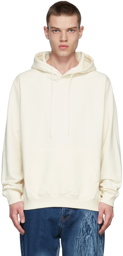 MSGM Off-White Hood Logo Hoodie