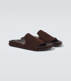 Jacquemus Mocassin suede slides