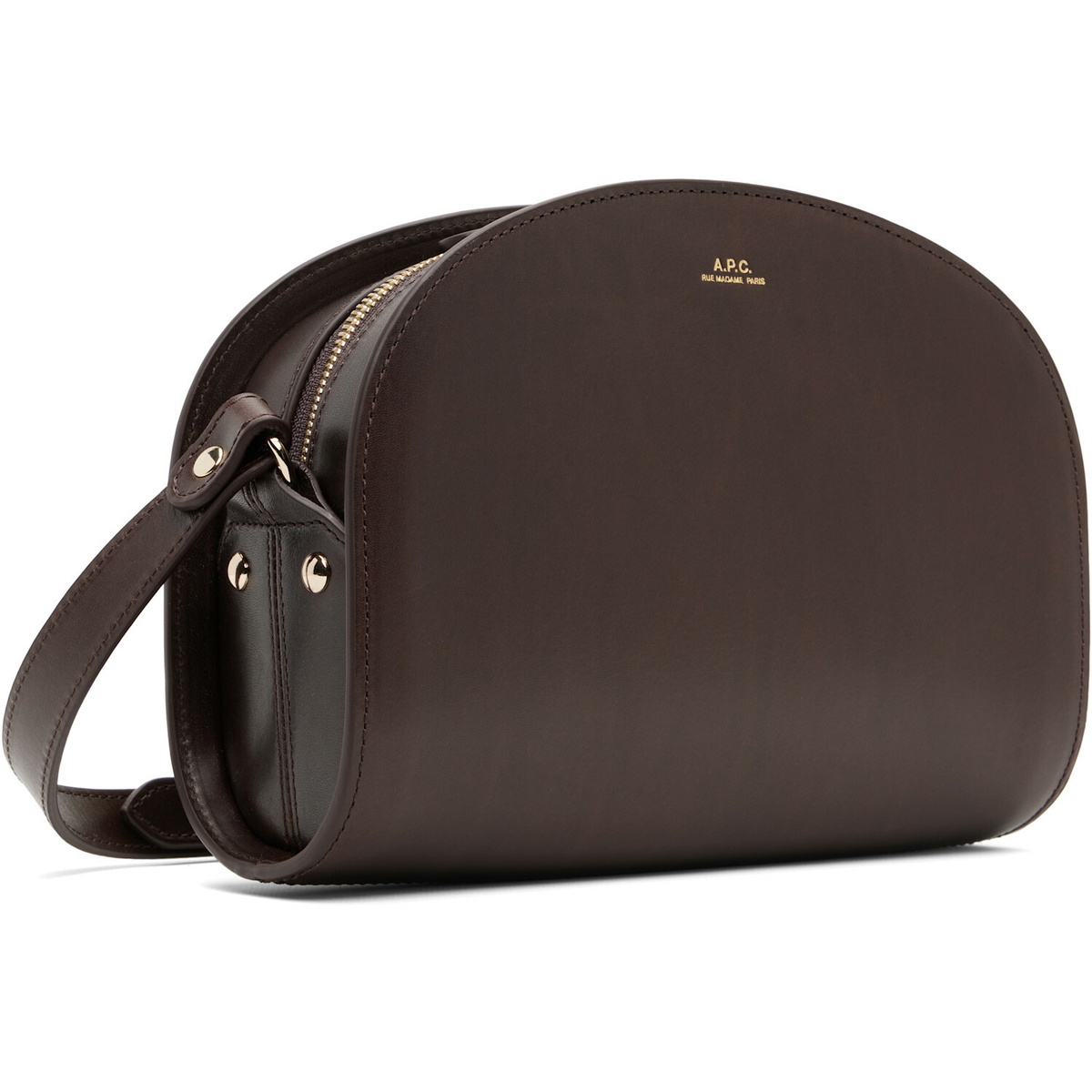 A.P.C. Brown Demi-Lune Bag