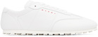 Marni White Nappa Leather Softy Soccer Sneakers