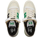 Adidas Men's Forum 84 Low Sneakers in White/Core Black/Green