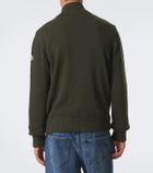Moncler Wool and cashmere zip-up cardigan