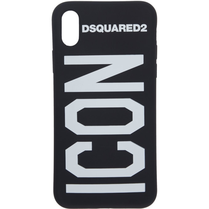 Photo: Dsquared2 Black Icon iPhone X Case