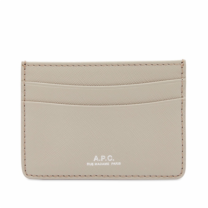 Photo: A.P.C. Men's Andre Card Holder in Grey