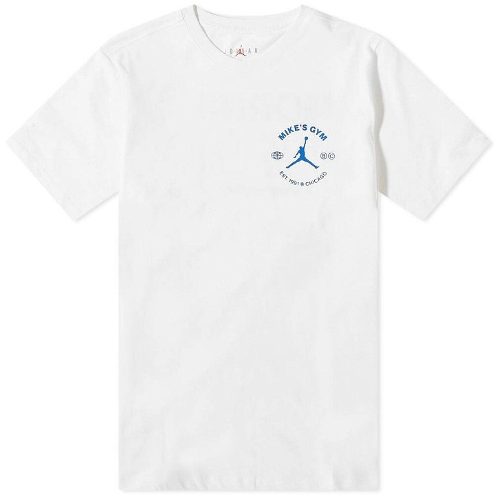 Photo: Air Jordan Men's Breakfast T-Shirt in White/Black/Hyper Royal