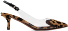 ALAÏA Brown Heart Slingback Heels
