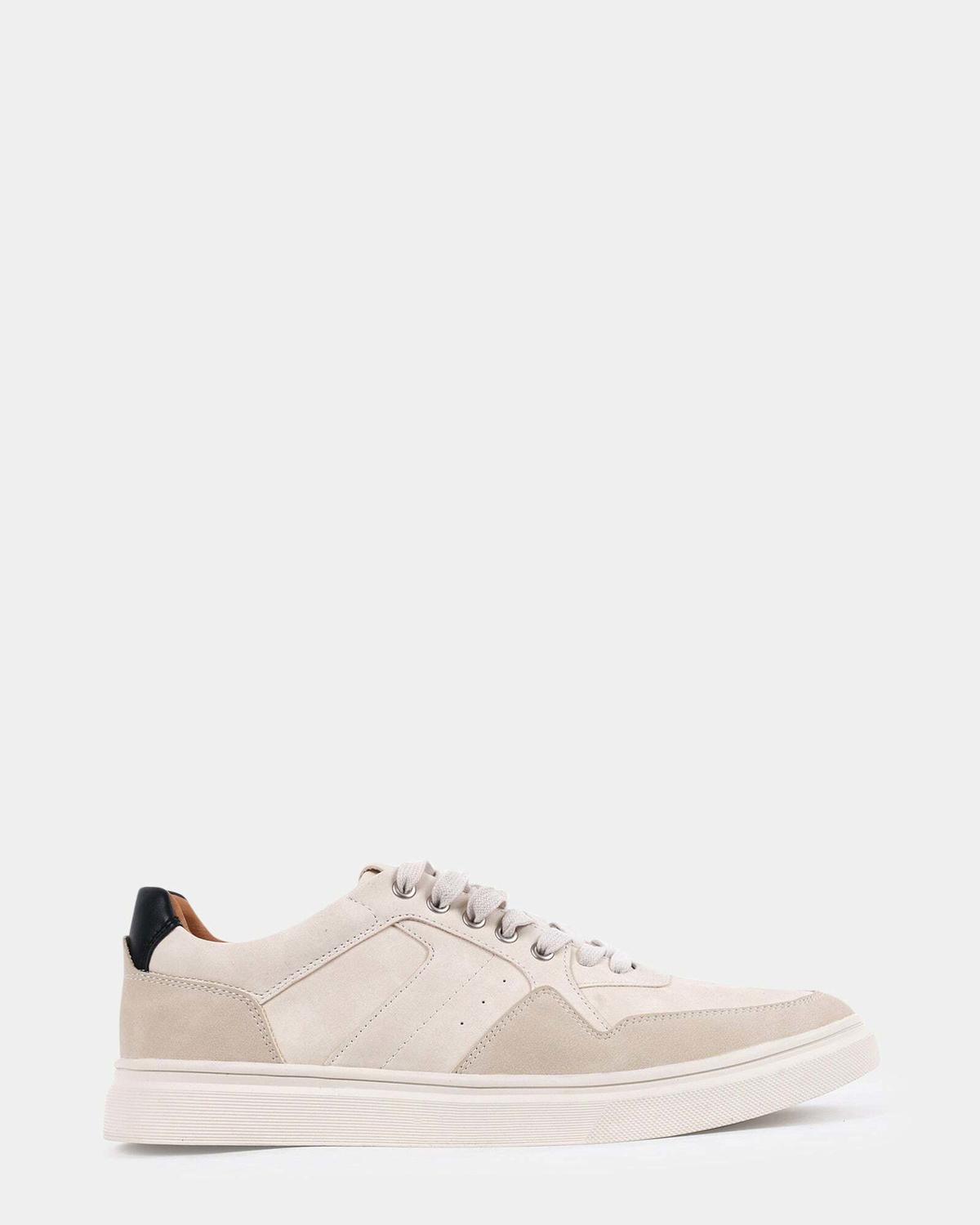 Steve Madden Scenario Sneakers in Cream Nubuck