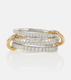 Spinelli Kilcollin - Nova sterling silver and 18kt gold ring with diamonds