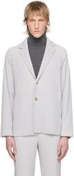 HOMME PLISSÉ ISSEY MIYAKE Gray Basics Blazer