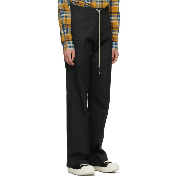 Rick Owens Black Dietrich Drawstring Trousers Rick Owens