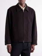 ssstein - Wool and Cashmere-Blend Felt Blouson Jacket - Brown