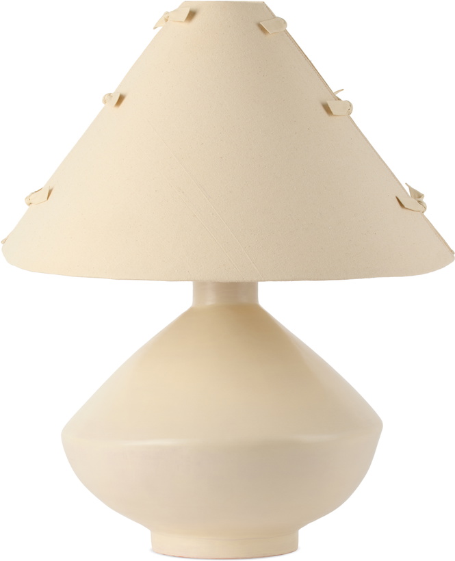 Photo: Los Objetos Decorativos Beige Ceramic Large Lamp