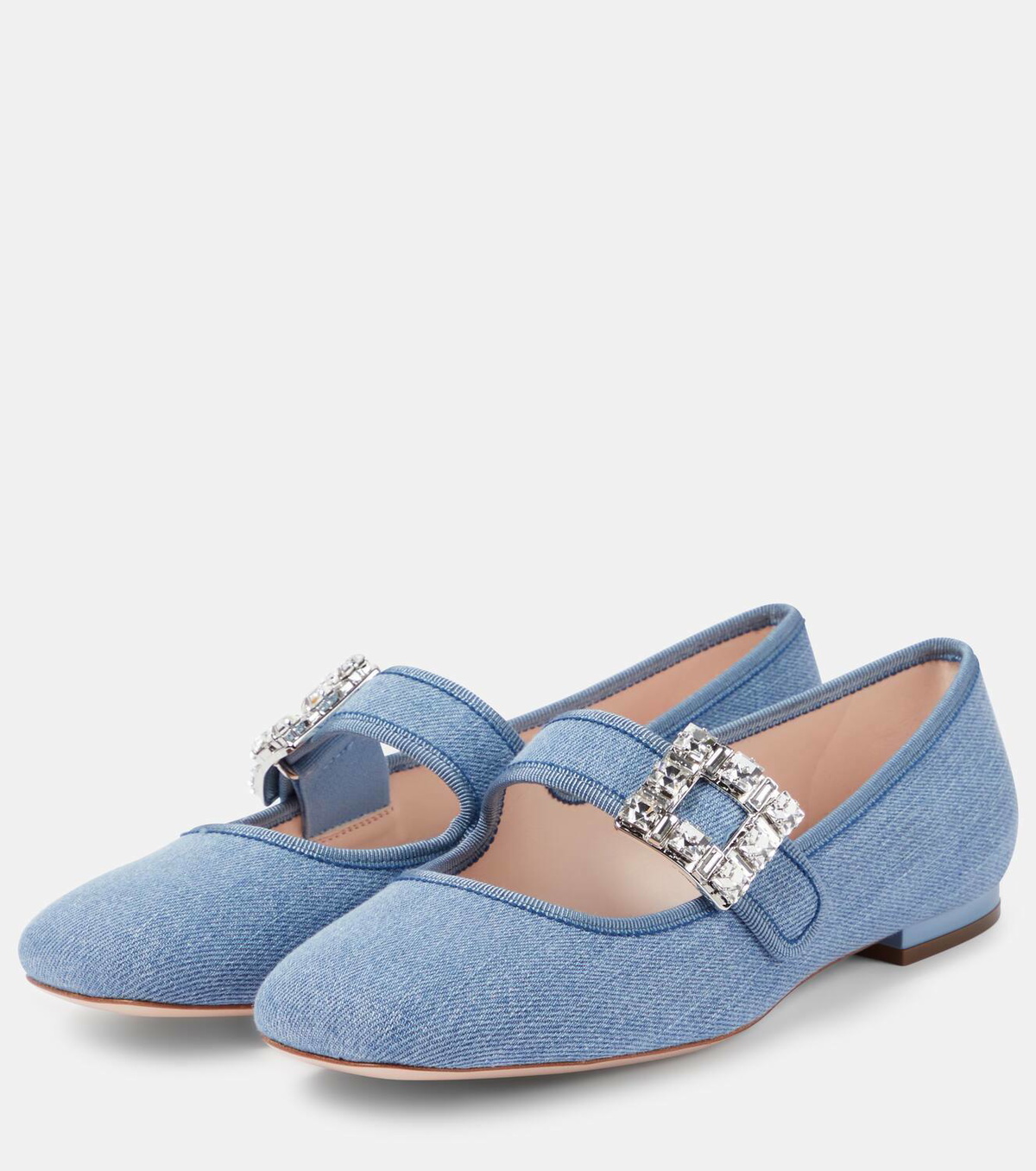 【24SS】ROGER VIVIER / Tres Vivier Strass Babies 45 パンプス Roger Vivier Très Vivier Strass Buckle Babies ballet flats