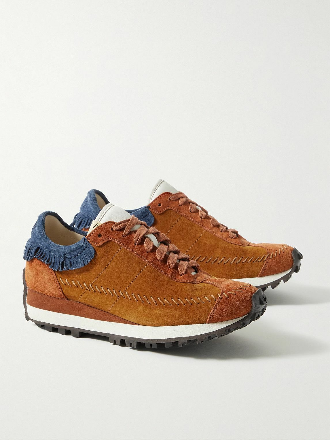 Visvim - Walpi Runner Fringed Suede Sneakers - Brown Visvim