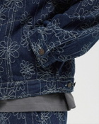 Honor The Gift FLOWER JACQUARD JACKET Blue Mens Denim Jacket