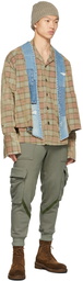 Greg Lauren Brown Haze Studio Cardigan