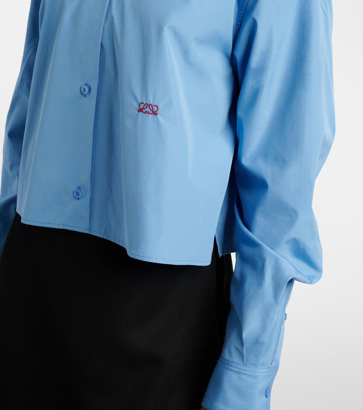 Loewe Anagram embroidered cotton shirt