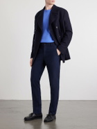 Eleventy - Straight-Leg Cotton-Blend Twill Chino - Blue