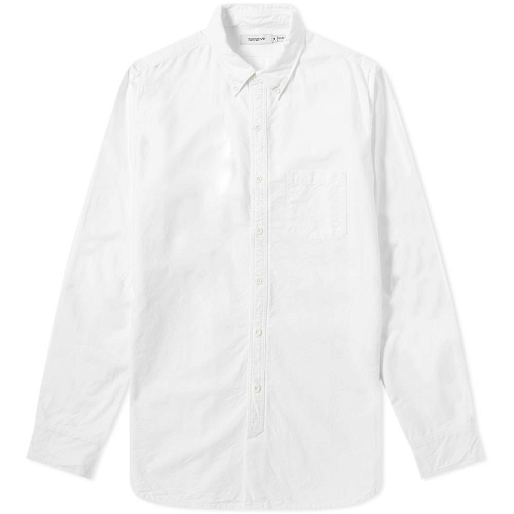 Photo: Nonnative Dweller Over Dyed Button Down Oxford Shirt White