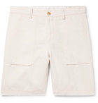 Brunello Cucinelli - Slim-Fit Linen and Cotton-Blend Shorts - Neutrals