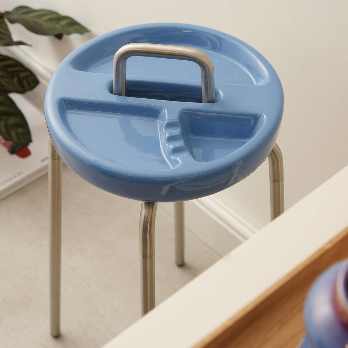 Houseplant by Seth Rogen Side Table Ashtray in Blue 