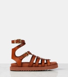 Zimmermann Goldie leather gladiator sandals