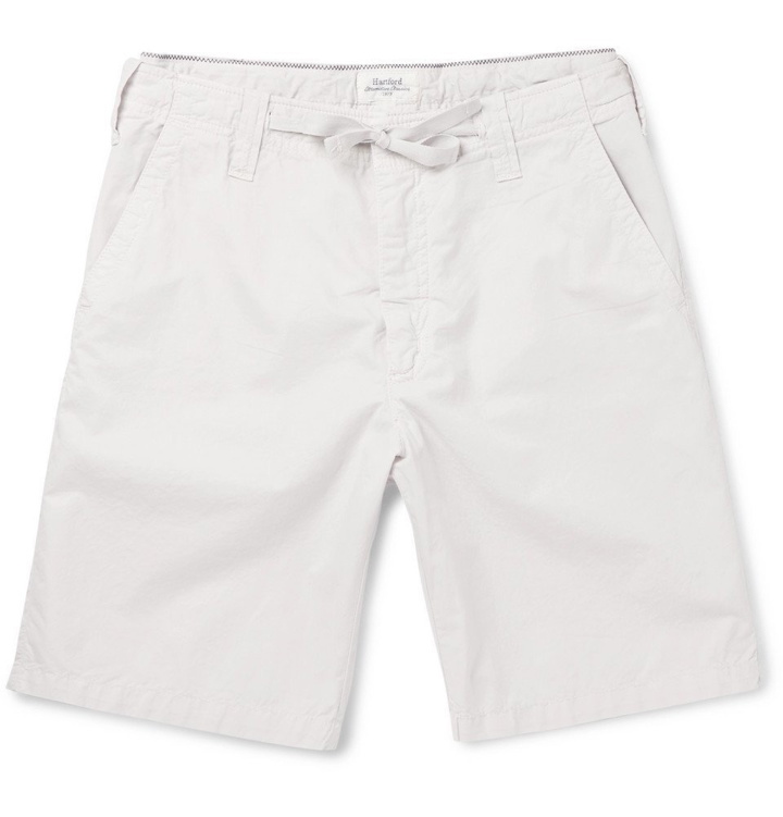 Photo: Hartford - Cotton-Twill Drawstring Shorts - Men - White