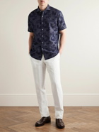 Canali - Straight-Leg Linen and Silk-Blend Trousers - White
