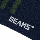 Beams Plus Men's Schoolboy Sock in Navy/Green