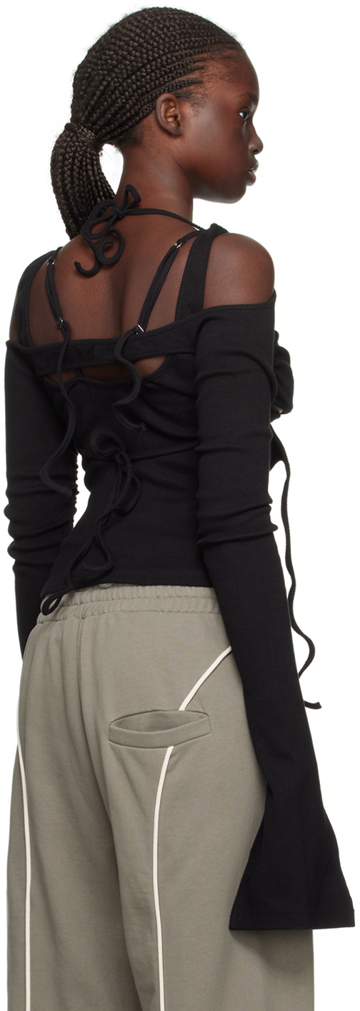 SRVC Black Shifter Long Sleeve T-Shirt