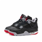 Air Jordan 4 Retro W "Bred Reimagined" Sneakers in Black/Fire Red/Summit White