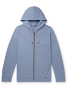 Hanro - Natural Living Organic Stretch-Cotton Jersey Zip-Up Hoodie - Blue