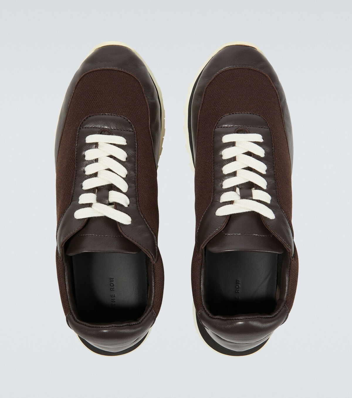 The Row Owen Runner mesh and leather sneakers