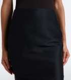 Gucci Silk faille pencil skirt